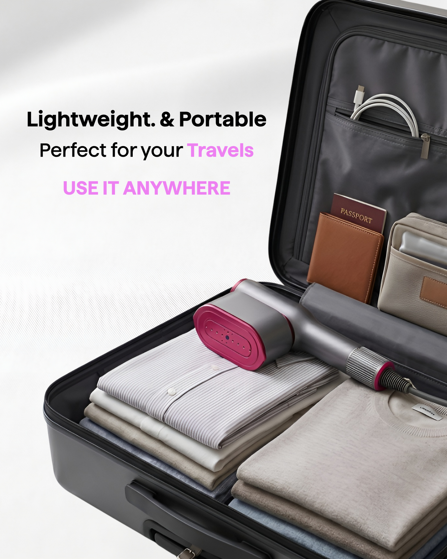 TravelSteamer - 2-in-1 Steamer & Iron from RosyLifeTech™