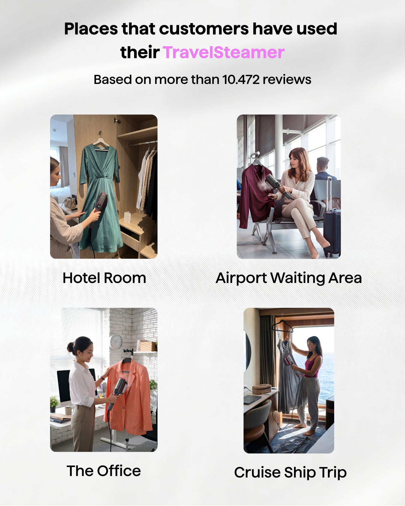 TravelSteamer - 2-in-1 Steamer & Iron from RosyLifeTech™