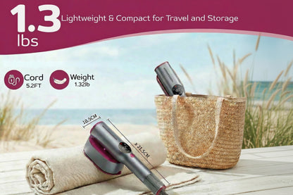 SteamerPro Portable 2-in-1 garment steamer and iron