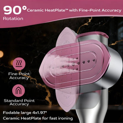 SteamerPro Portable 2-in-1 garment steamer and iron